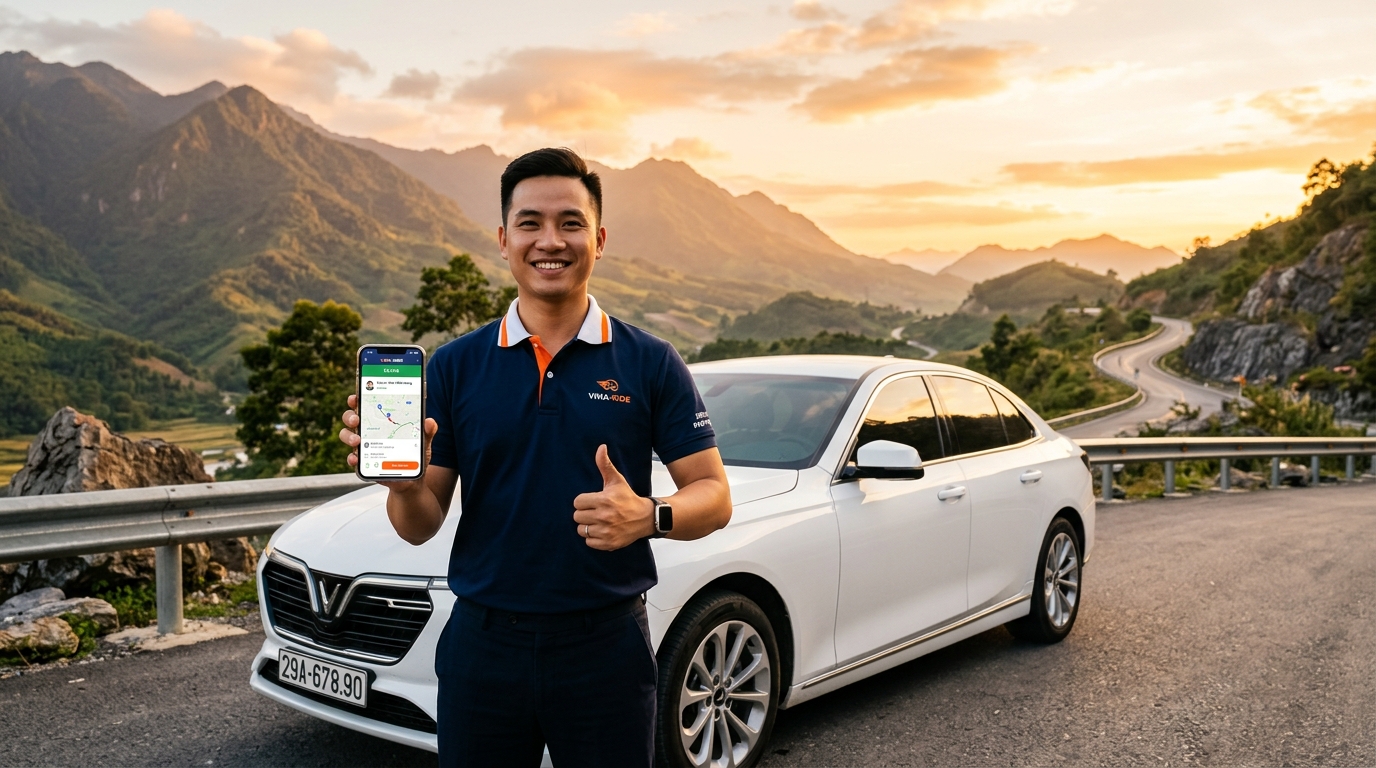 Hướng dẫn đăng ký đối tác Tài xế Taxi Liên Tỉnh thu nhập cao